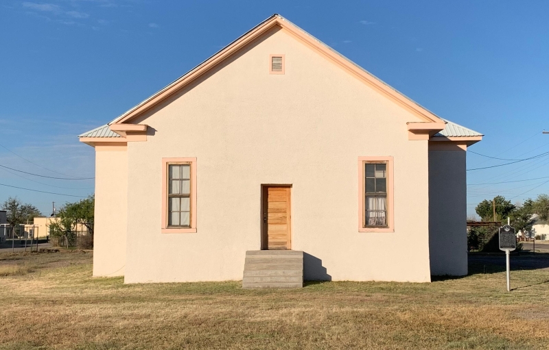Blackwell schoolhouse building in Marfa, Texas
