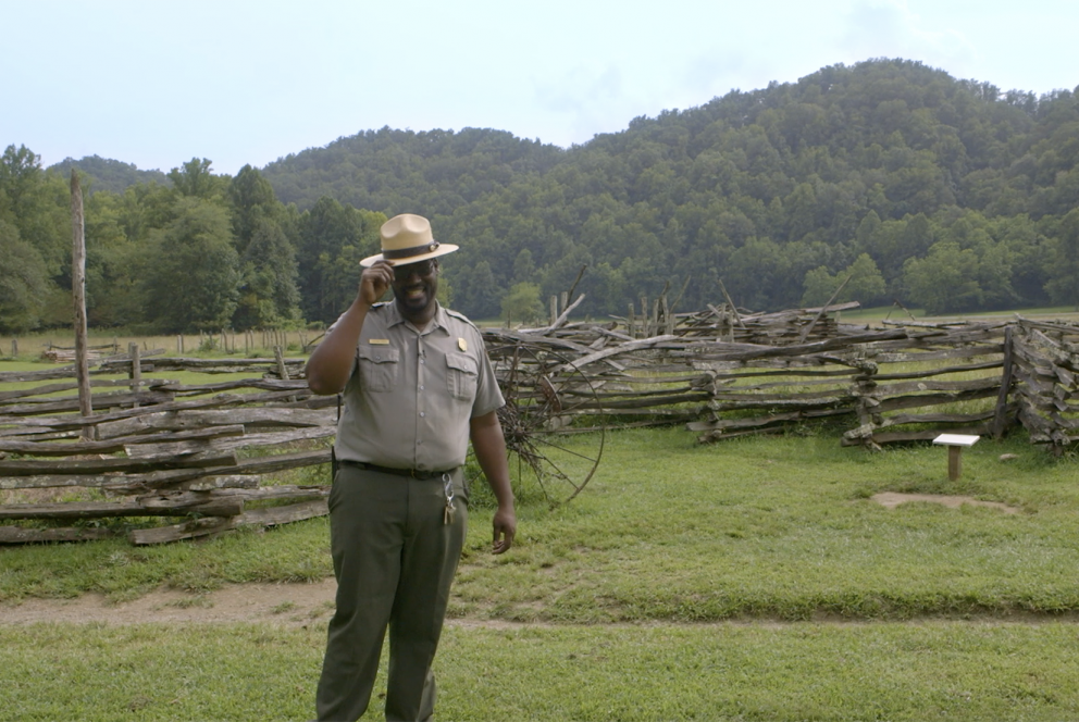 Michael Smith, coordinador del museo Mountain Farm en el Parque Nacional Great Smoky Mountains