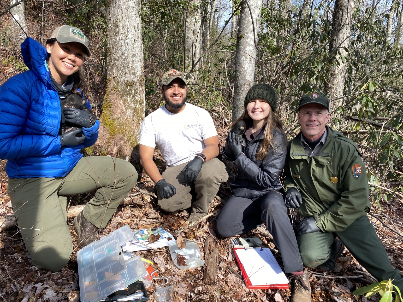 Bill Stiver with interns (pre-COVID-19)