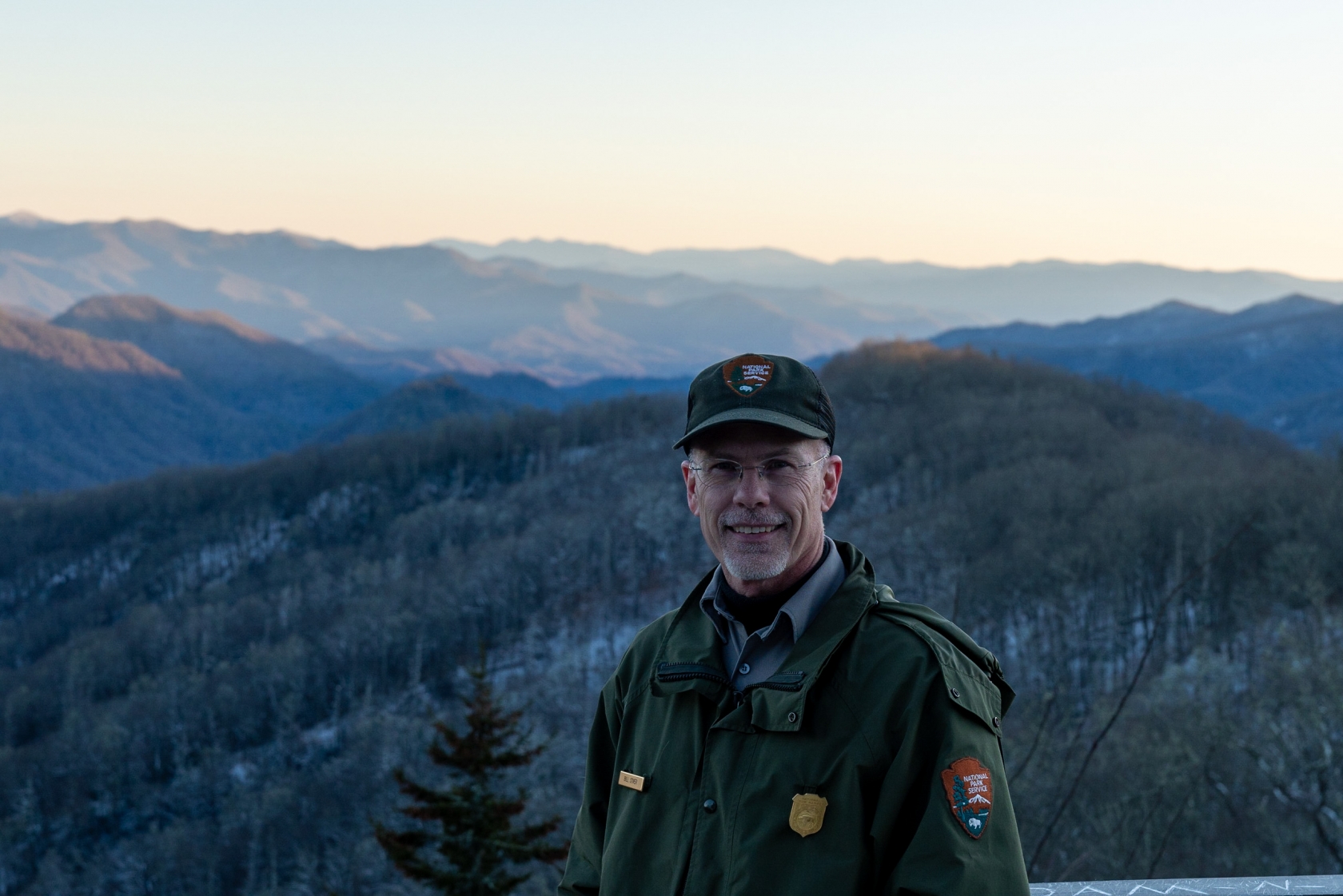 Bill Stiver en el Parque Nacional de las Grandes Montañas Humeantes