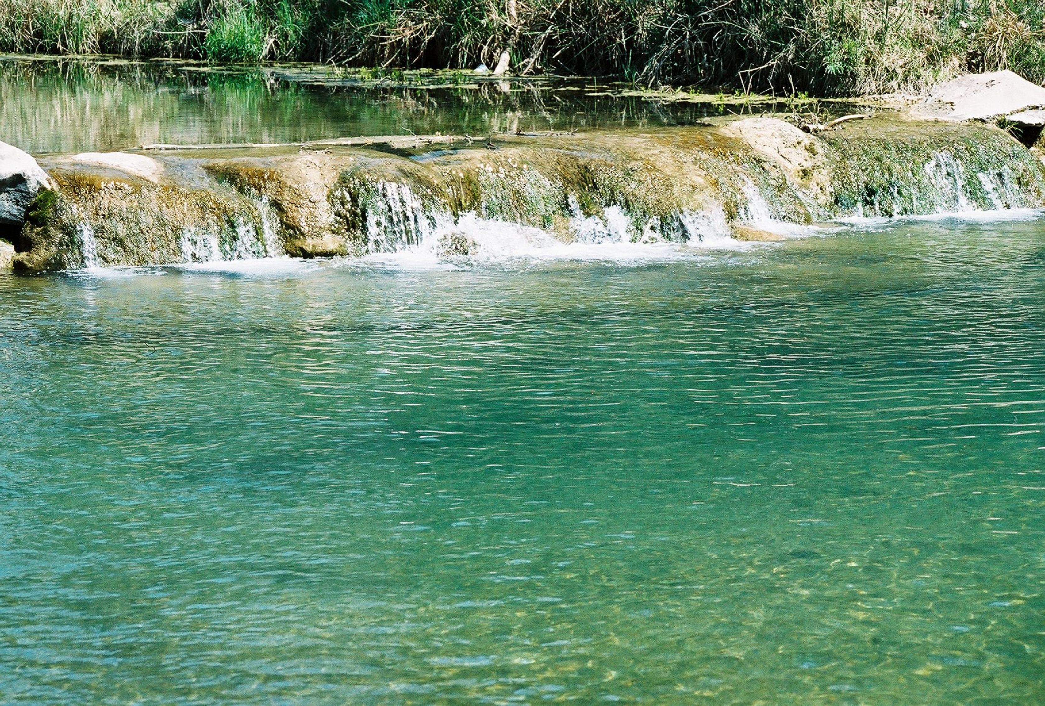 The Travertine Creek is a great swimming hole in Chickasaw.