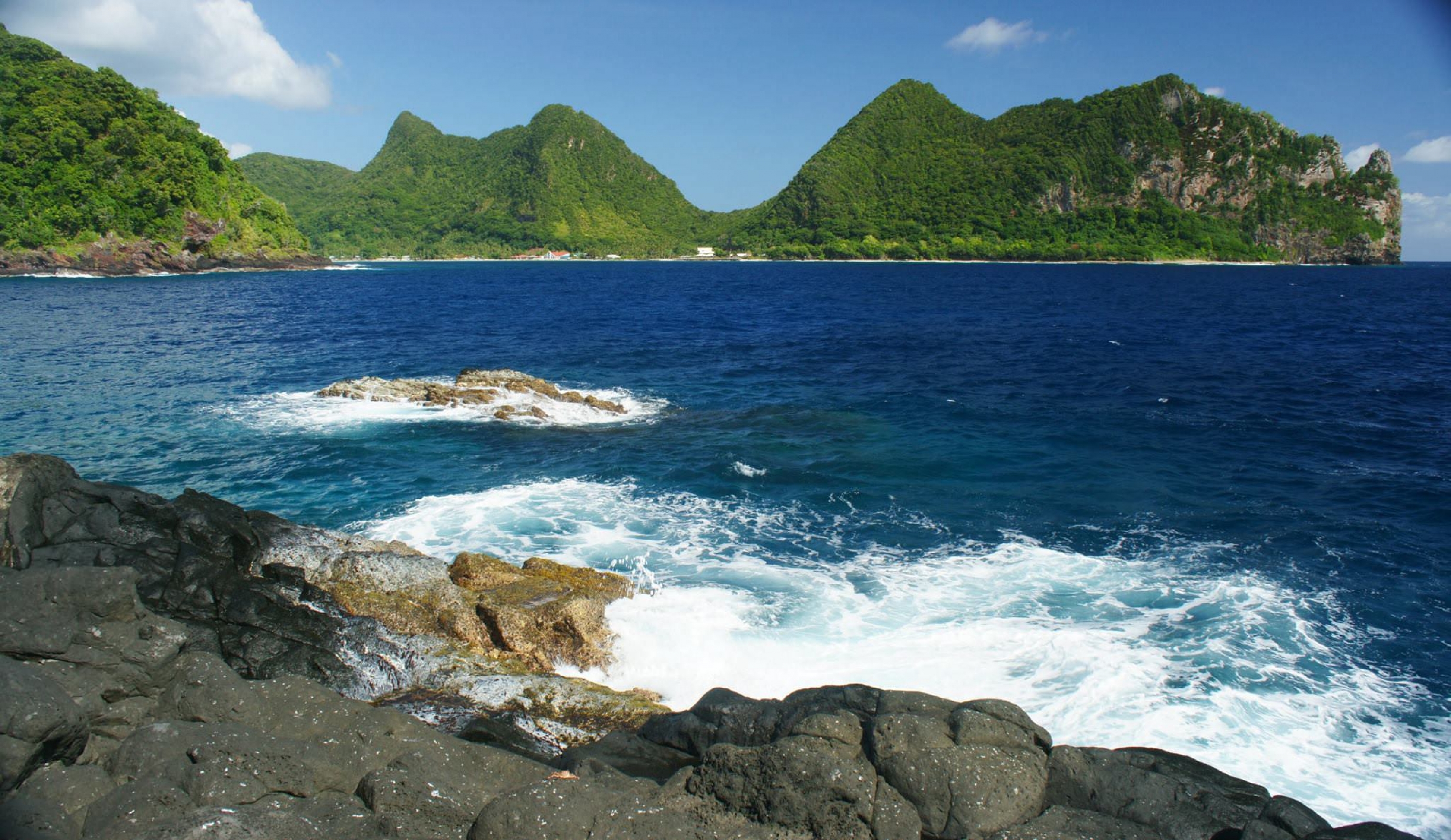 The beach at American Samoa National Park is beautiful.