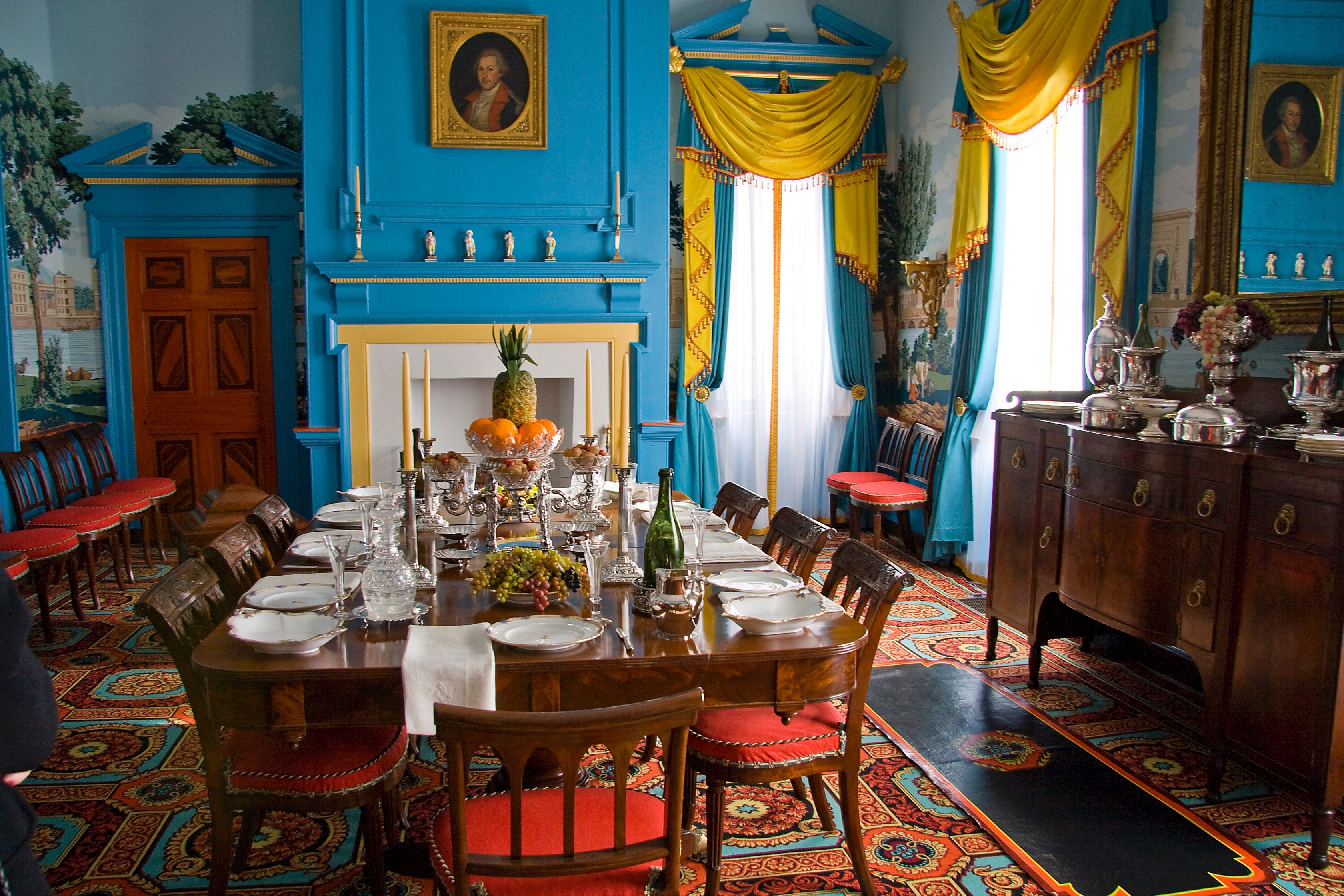 The dining at the mansion at Hampton National Park. 