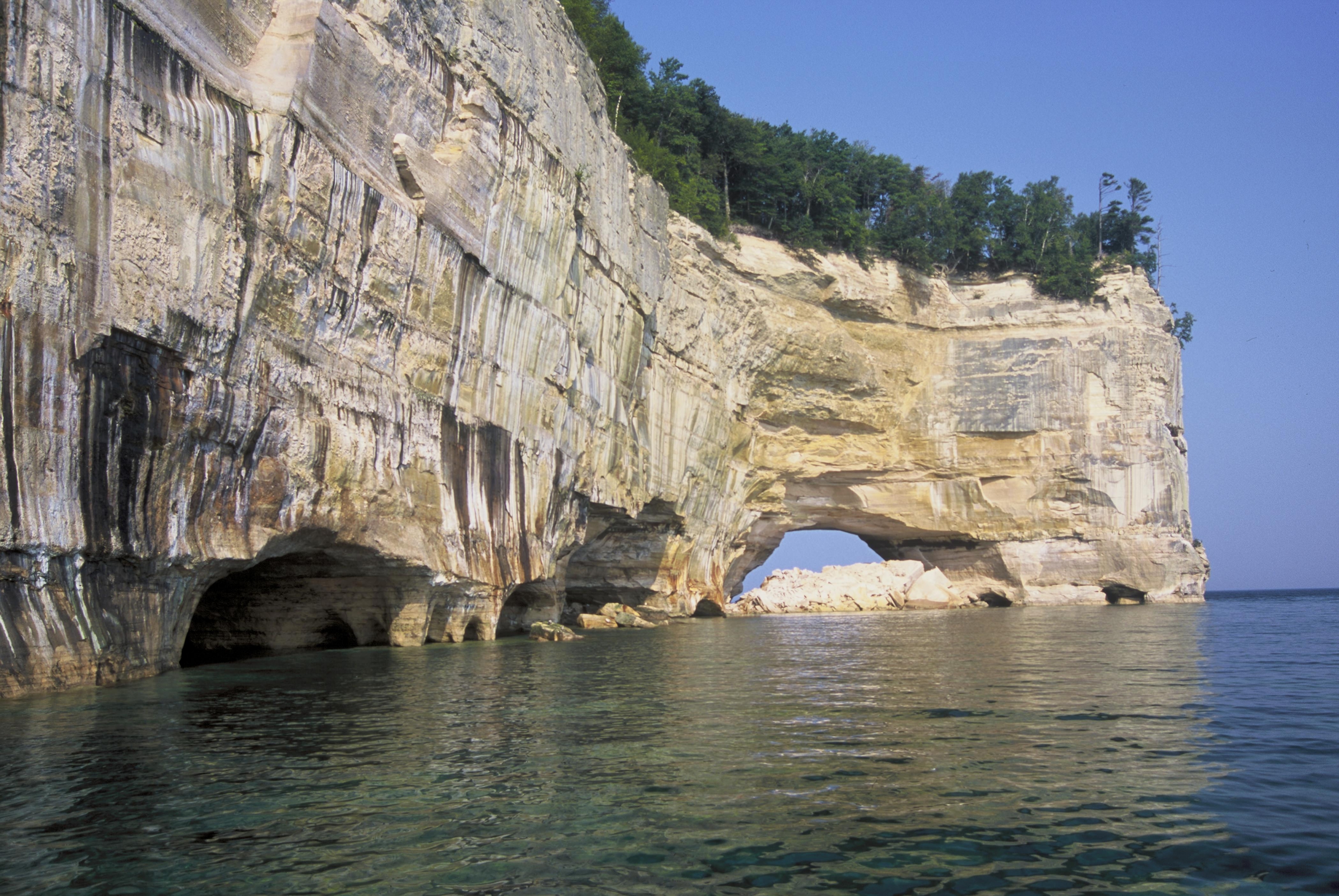 Grand Portal Point at Pictured Rocks.