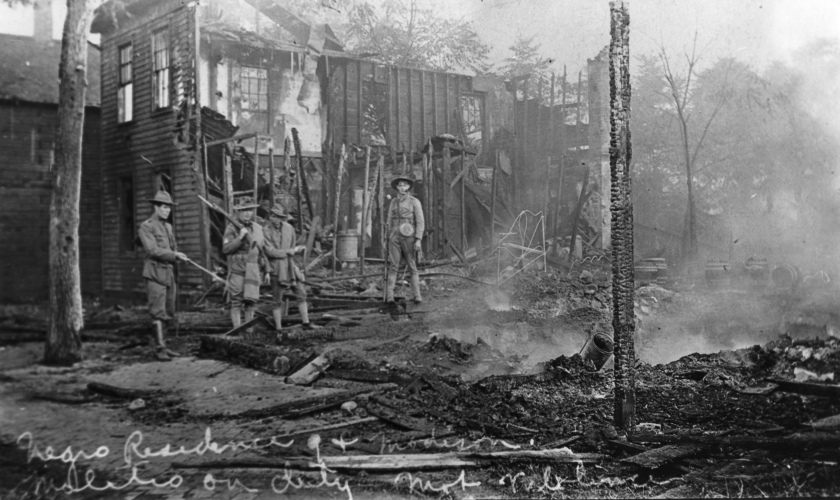 Springfield 1908 Race Riot National Monument historic photo from the Sangamon Valley Collection, Lincoln Library